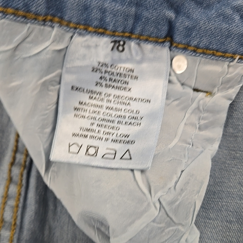 Stylish Blue Flare Wide‎ Leg Jeans - Picture 13 of 14